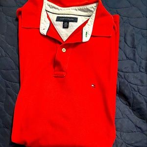 Tommy Hilfiger Large red short sleeve polo